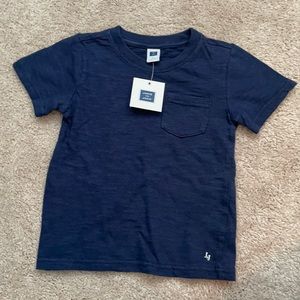 Janie and Jack boys size 2T relaxed fit navy blue t-shirt BNWT